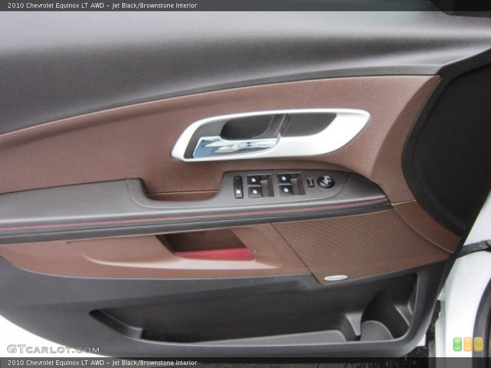 Jet Black/Brownstone Interior Door Panel for the 2010 Chevrolet Equinox LT AWD #55538064