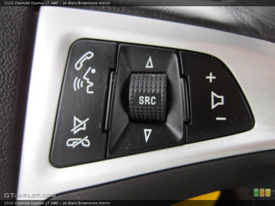 Jet Black/Brownstone Interior Controls for the 2010 Chevrolet Equinox LT AWD #55538079