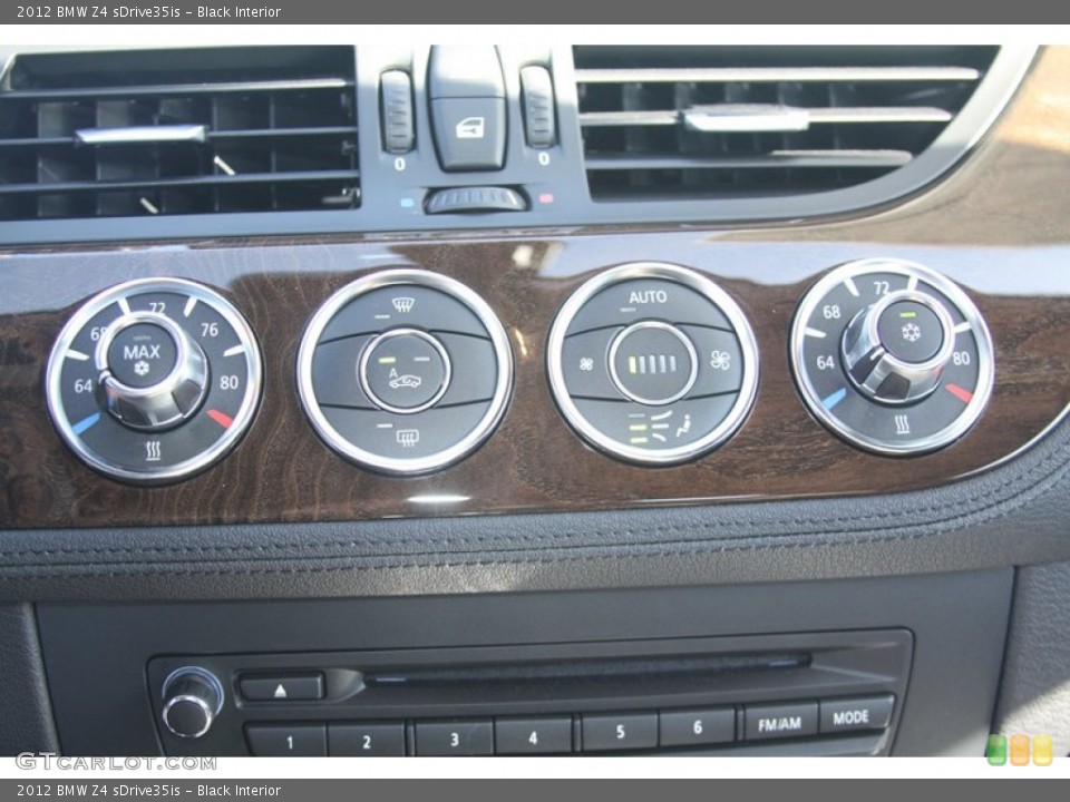 Black Interior Controls for the 2012 BMW Z4 sDrive35is #55538100
