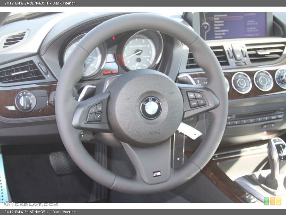 Black Interior Steering Wheel for the 2012 BMW Z4 sDrive35is #55538187