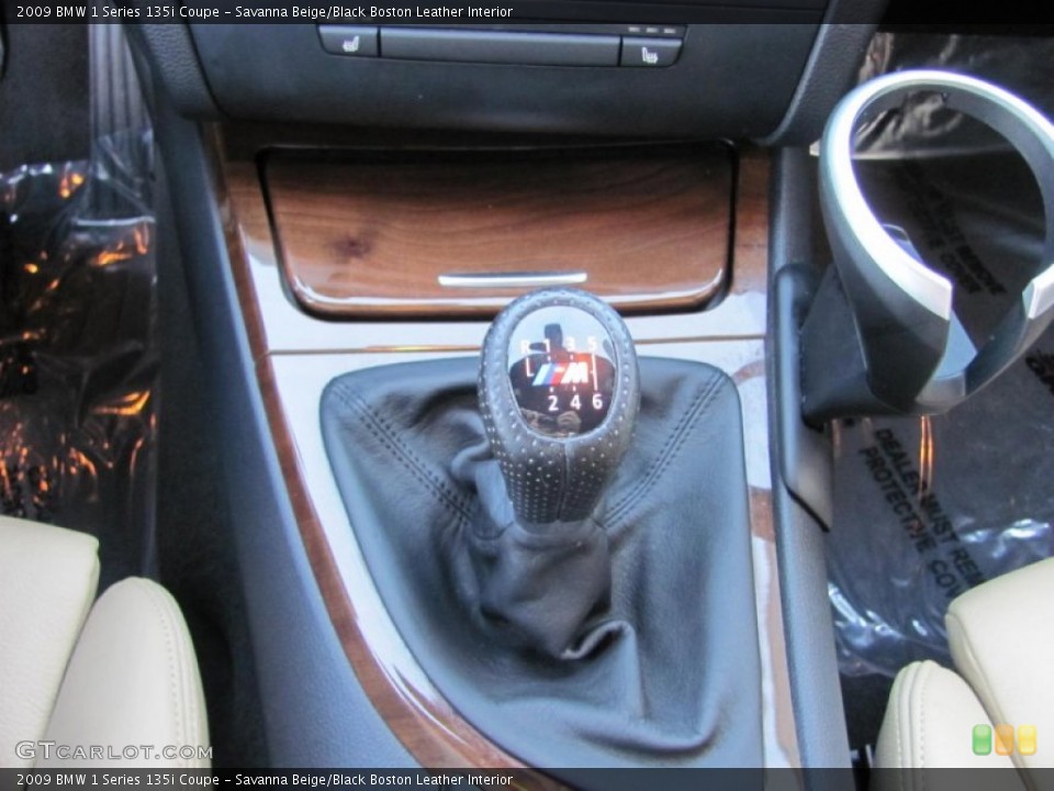 Savanna Beige/Black Boston Leather Interior Transmission for the 2009 BMW 1 Series 135i Coupe #55538752