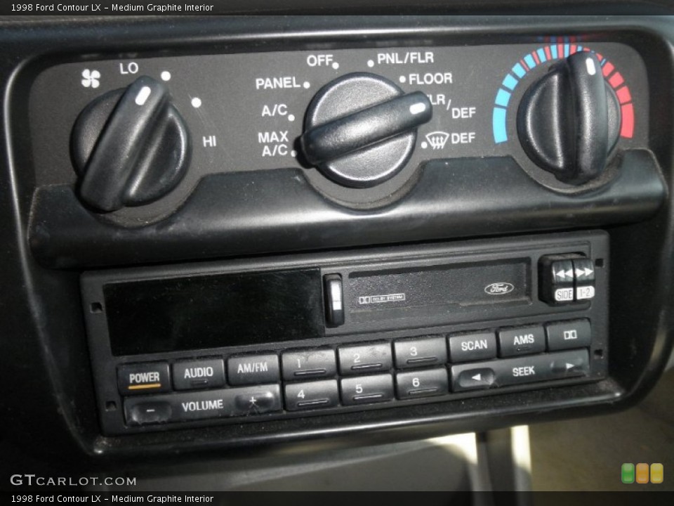 Medium Graphite Interior Controls for the 1998 Ford Contour LX #55540209