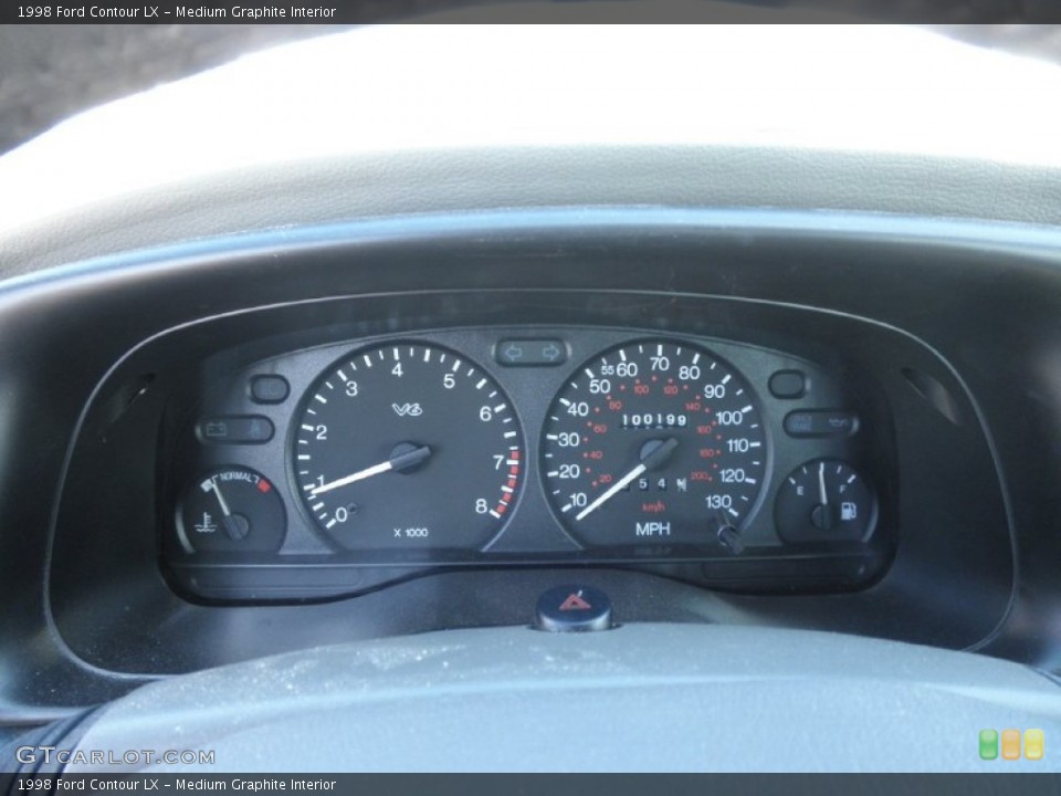 Medium Graphite Interior Gauges for the 1998 Ford Contour LX #55540239