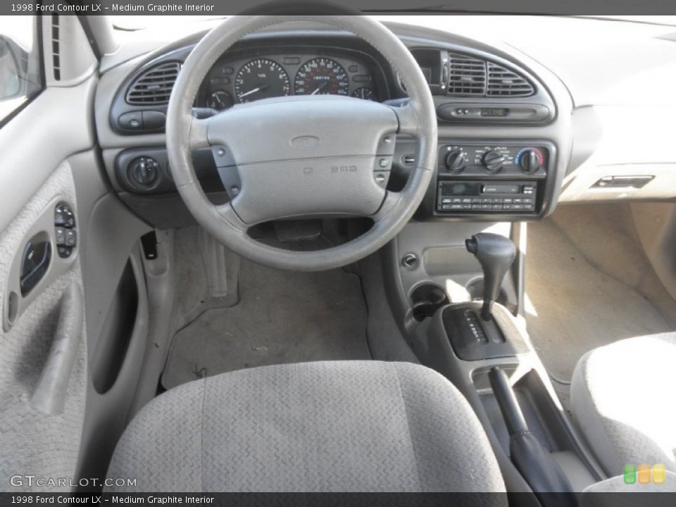 Medium Graphite Interior Dashboard for the 1998 Ford Contour LX #55540260
