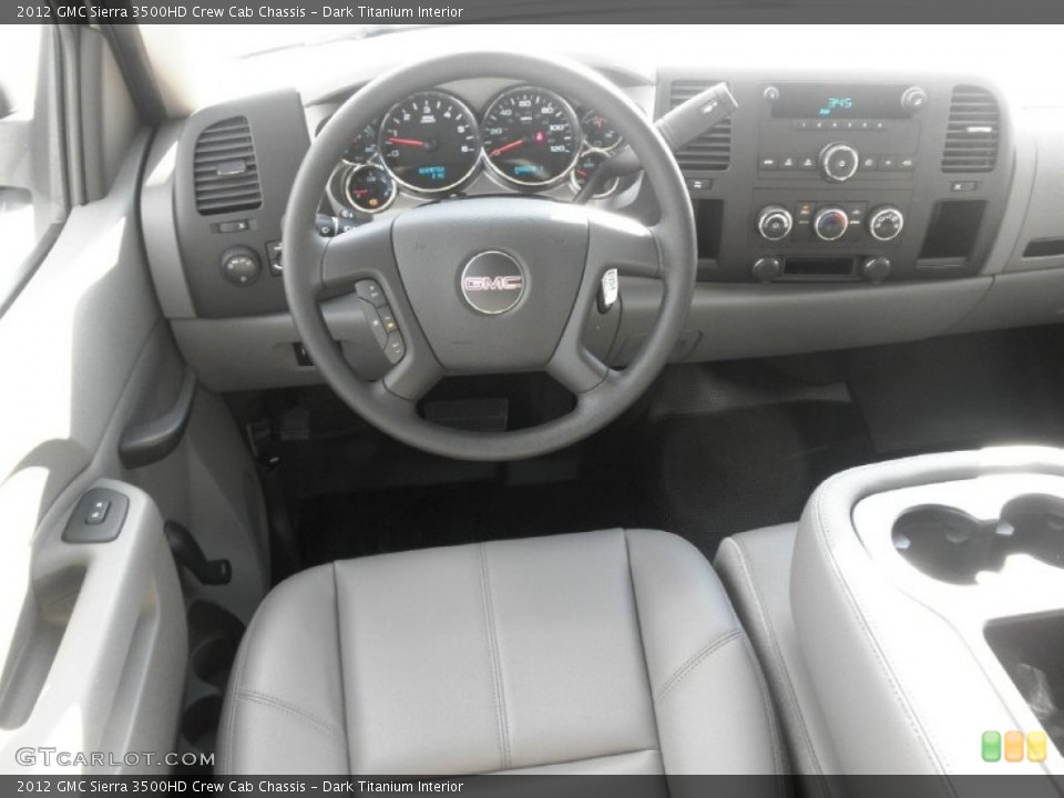 Dark Titanium Interior Dashboard for the 2012 GMC Sierra 3500HD Crew Cab Chassis #55540659