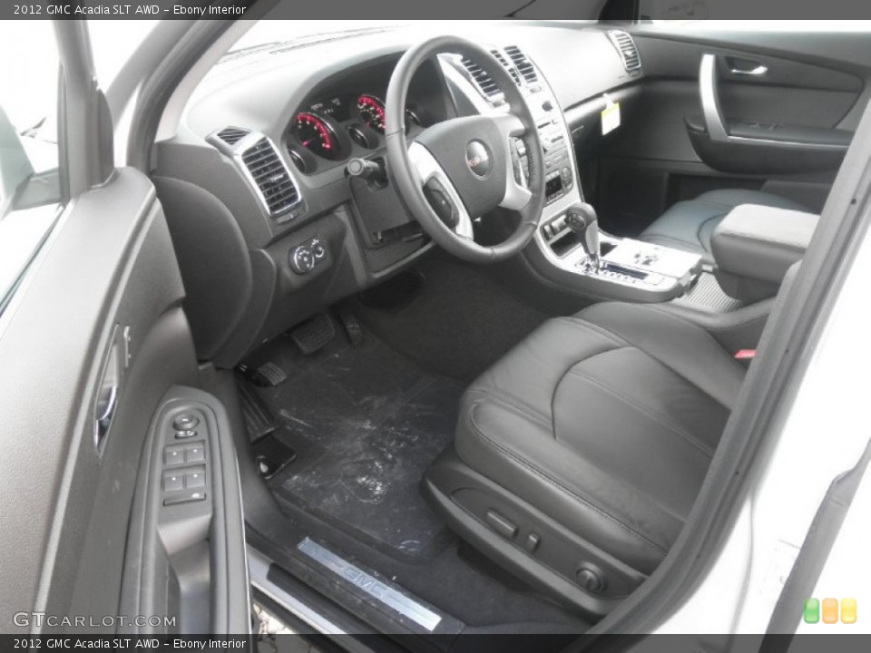 Ebony Interior Photo for the 2012 GMC Acadia SLT AWD #55540776