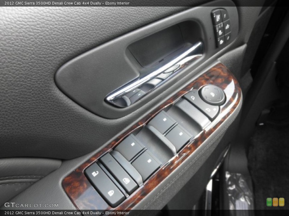 Ebony Interior Controls for the 2012 GMC Sierra 3500HD Denali Crew Cab 4x4 Dually #55542168