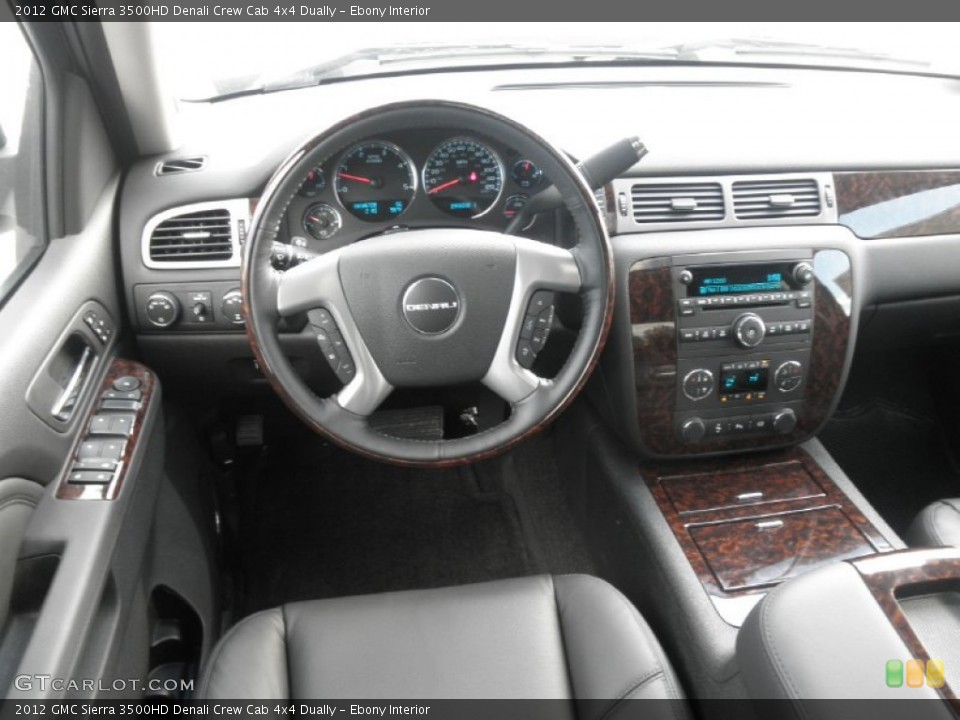 Ebony Interior Dashboard for the 2012 GMC Sierra 3500HD Denali Crew Cab 4x4 Dually #55542194