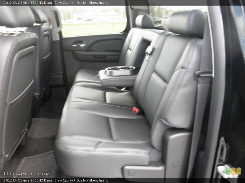 Ebony Interior Photo for the 2012 GMC Sierra 3500HD Denali Crew Cab 4x4 Dually #55542202