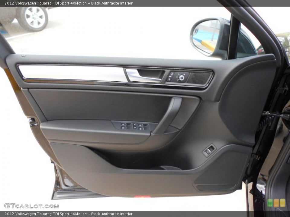 Black Anthracite Interior Door Panel for the 2012 Volkswagen Touareg TDI Sport 4XMotion #55544415