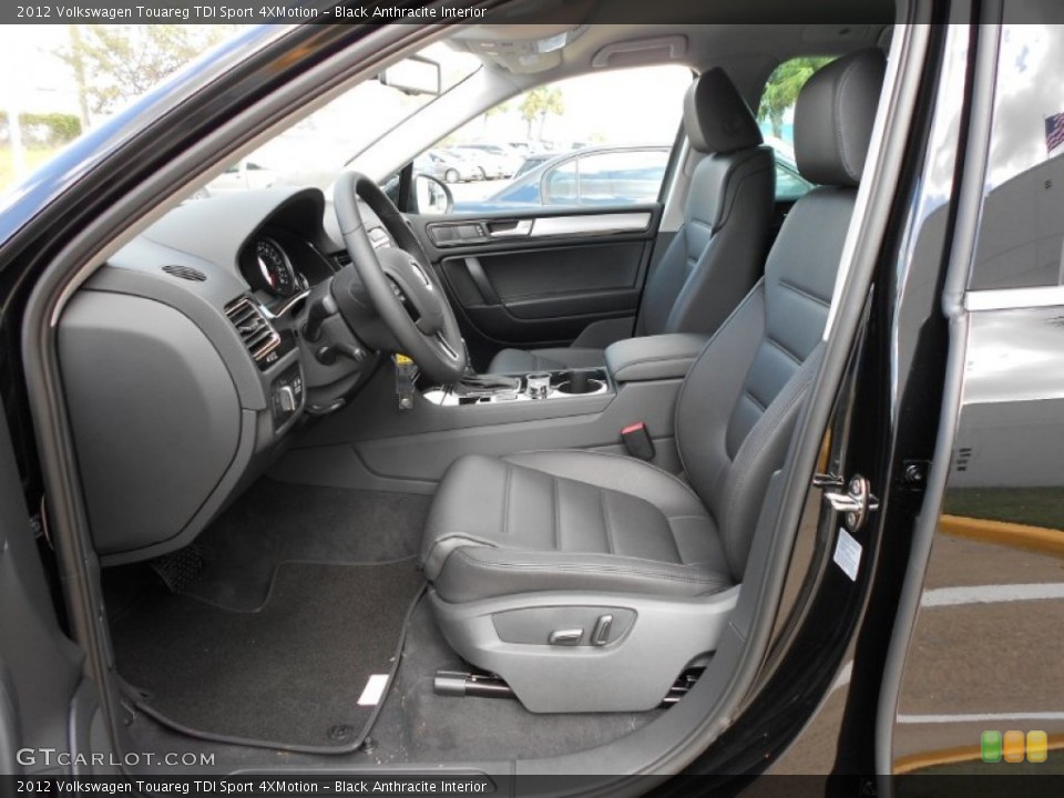 Black Anthracite Interior Photo for the 2012 Volkswagen Touareg TDI Sport 4XMotion #55544424