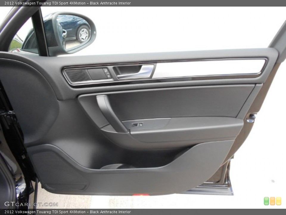 Black Anthracite Interior Door Panel for the 2012 Volkswagen Touareg TDI Sport 4XMotion #55544433