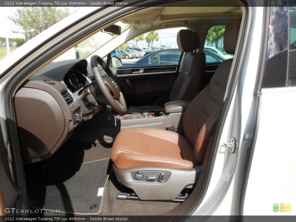 Saddle Brown Interior Photo for the 2012 Volkswagen Touareg TDI Lux 4XMotion #55544634