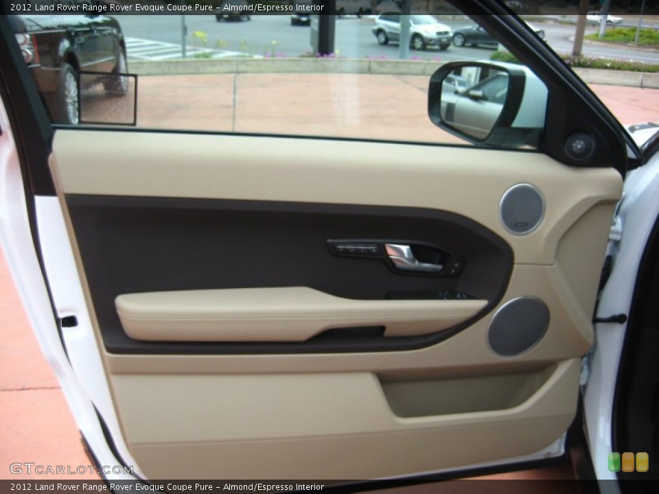 Almond/Espresso Interior Door Panel for the 2012 Land Rover Range Rover Evoque Coupe Pure #55546302