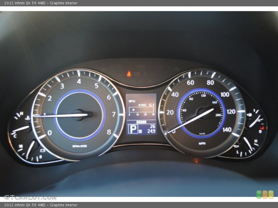 Graphite Interior Gauges for the 2012 Infiniti QX 56 4WD #55547511