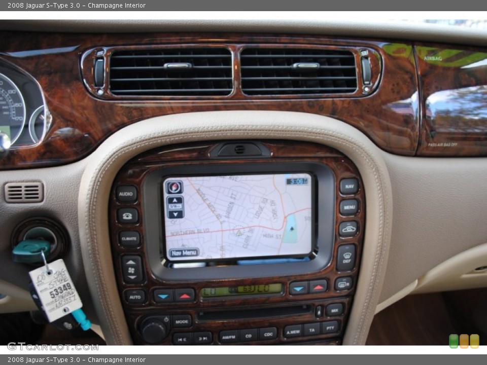 Champagne Interior Navigation for the 2008 Jaguar S-Type 3.0 #55548222