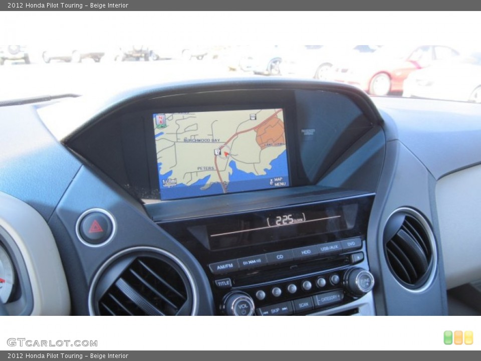 Beige Interior Navigation for the 2012 Honda Pilot Touring #55548252