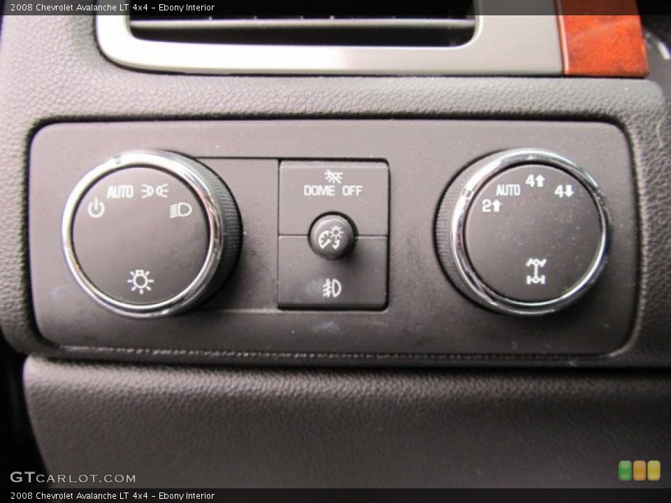Ebony Interior Controls for the 2008 Chevrolet Avalanche LT 4x4 #55549266
