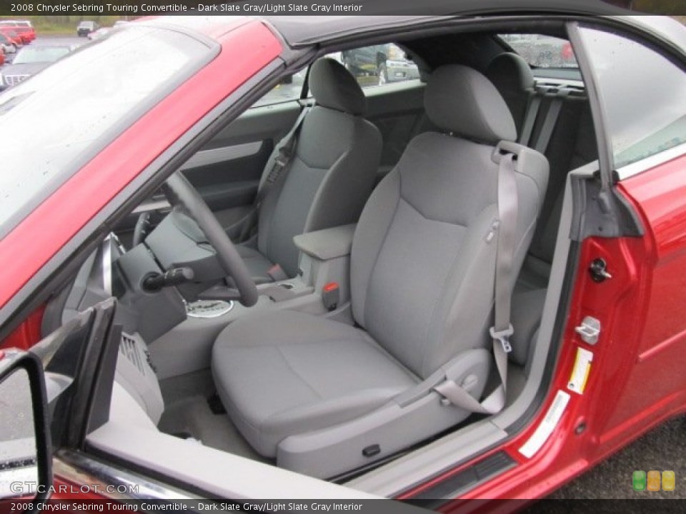 Dark Slate Gray/Light Slate Gray Interior Photo for the 2008 Chrysler Sebring Touring Convertible #55549453