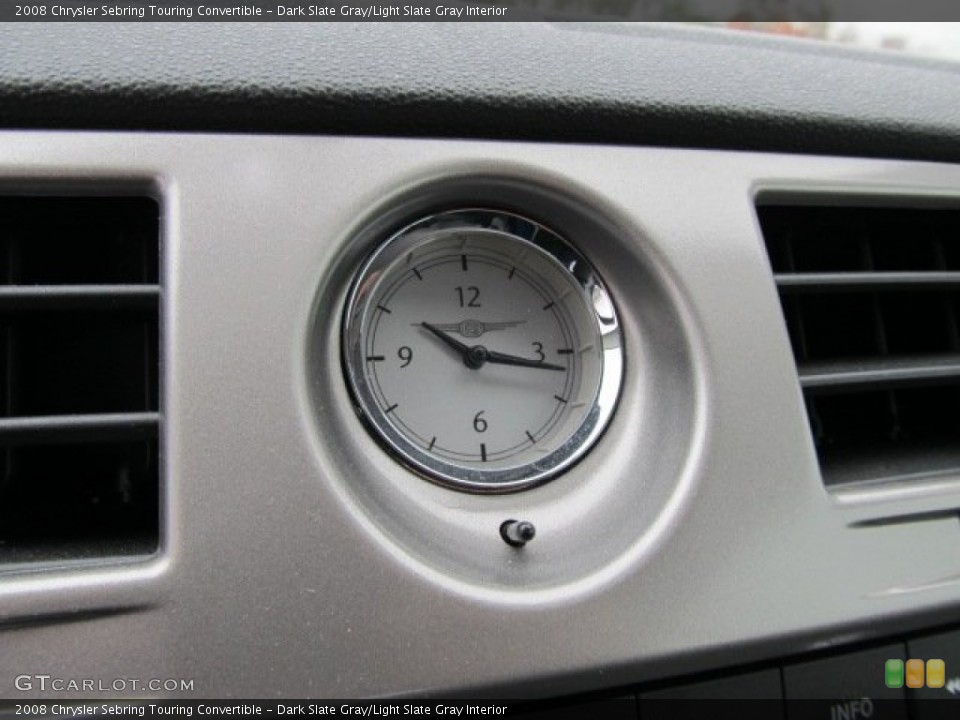 Dark Slate Gray/Light Slate Gray Interior Gauges for the 2008 Chrysler Sebring Touring Convertible #55549482