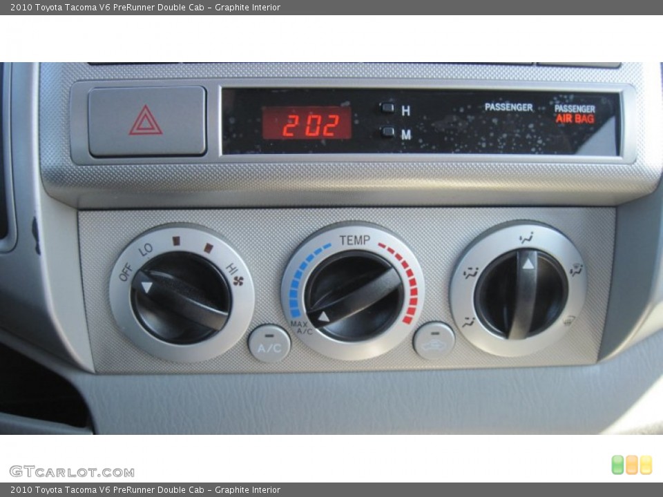 Graphite Interior Controls for the 2010 Toyota Tacoma V6 PreRunner Double Cab #55549824
