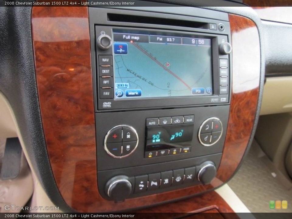 Light Cashmere/Ebony Interior Navigation for the 2008 Chevrolet Suburban 1500 LTZ 4x4 #55550352