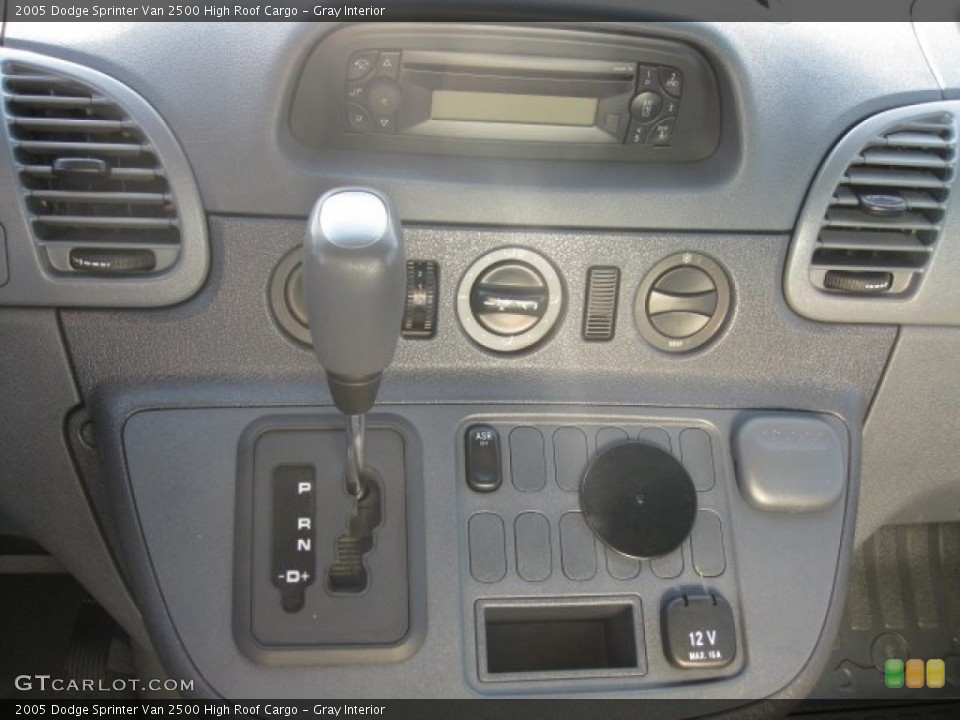 Gray Interior Controls for the 2005 Dodge Sprinter Van 2500 High Roof Cargo #55550379