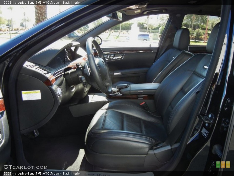 Black Interior Photo for the 2008 Mercedes-Benz S 63 AMG Sedan #55550613