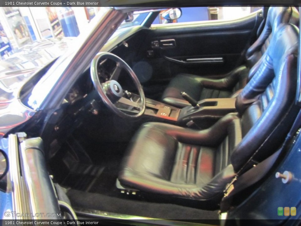 Dark Blue 1981 Chevrolet Corvette Interiors