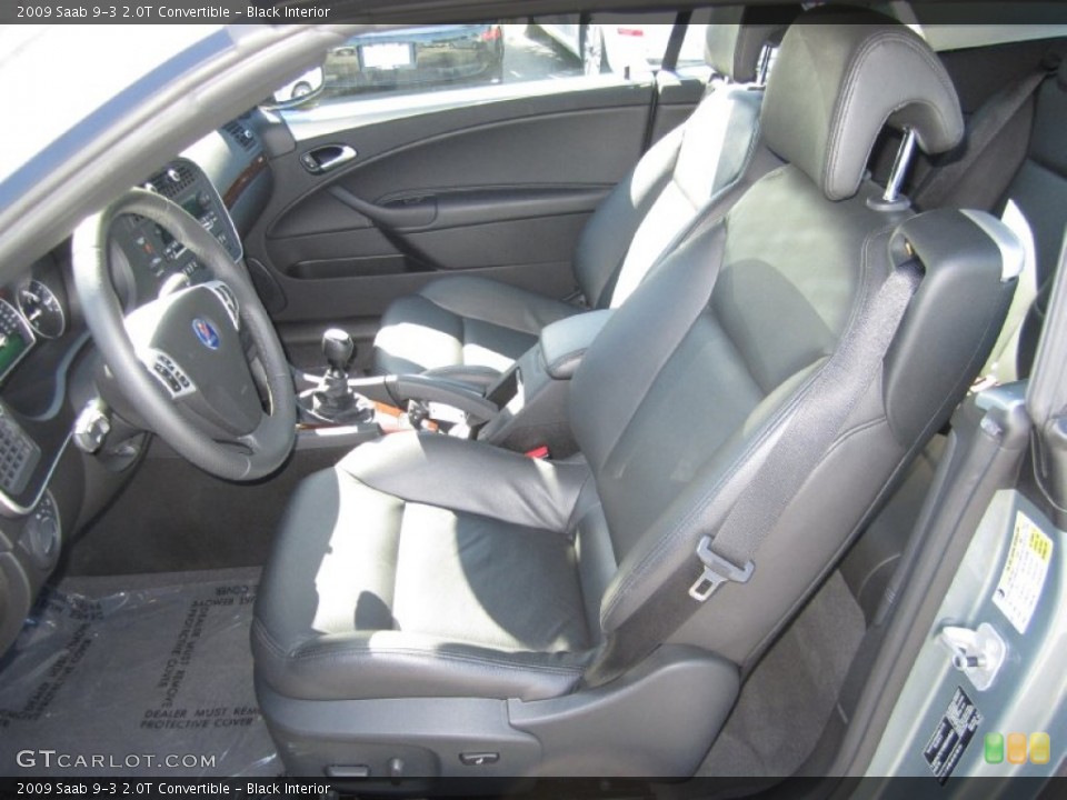 Black Interior Photo for the 2009 Saab 9-3 2.0T Convertible #55553574