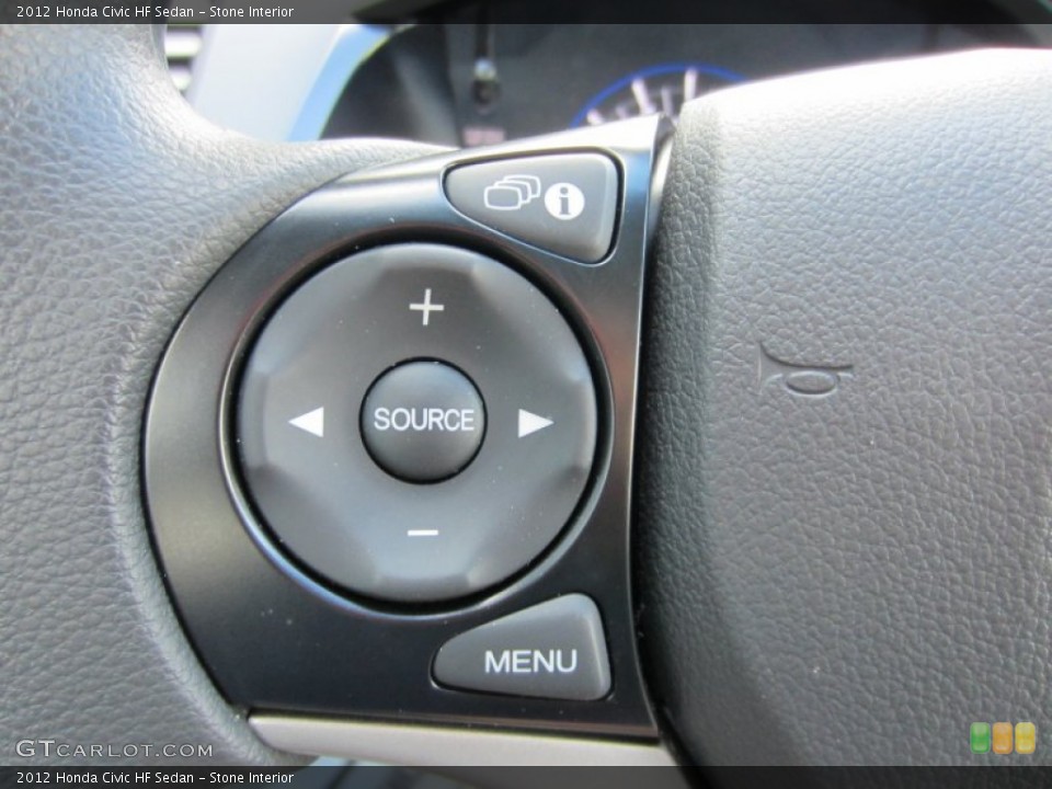 Stone Interior Controls for the 2012 Honda Civic HF Sedan #55554060