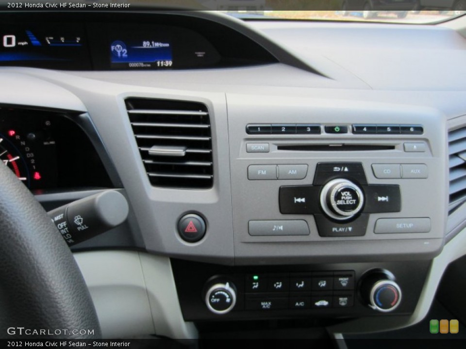 Stone Interior Controls for the 2012 Honda Civic HF Sedan #55554078