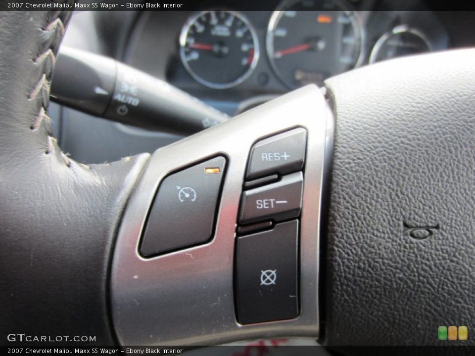 Ebony Black Interior Controls for the 2007 Chevrolet Malibu Maxx SS Wagon #55554600
