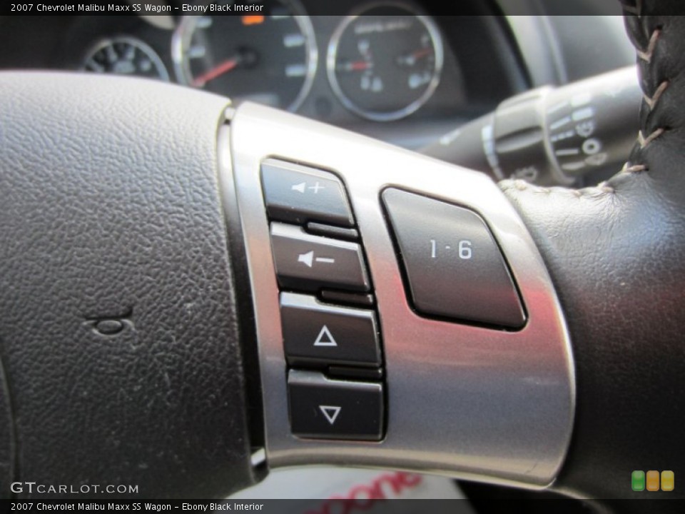 Ebony Black Interior Controls for the 2007 Chevrolet Malibu Maxx SS Wagon #55554603