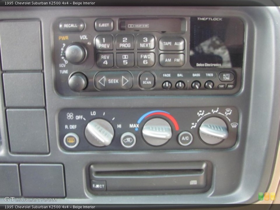 Beige Interior Audio System for the 1995 Chevrolet Suburban K2500 4x4 #55555554