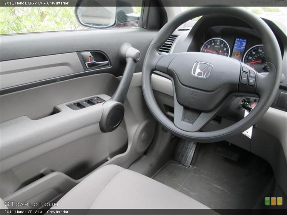 Gray Interior Steering Wheel for the 2011 Honda CR-V LX #55556163