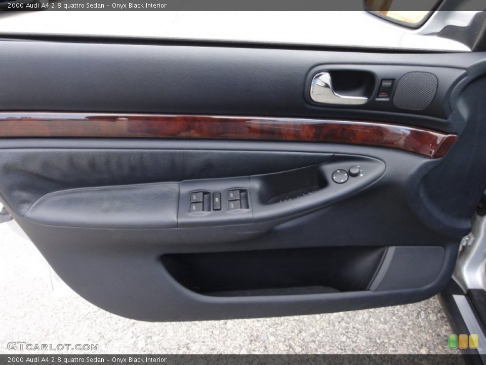 Onyx Black Interior Door Panel for the 2000 Audi A4 2.8 quattro Sedan #55556994