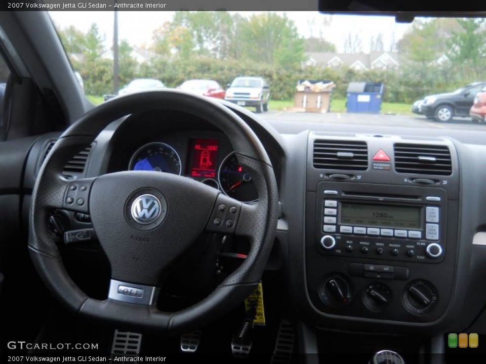 Anthracite Interior Steering Wheel for the 2007 Volkswagen Jetta GLI Sedan #55557747