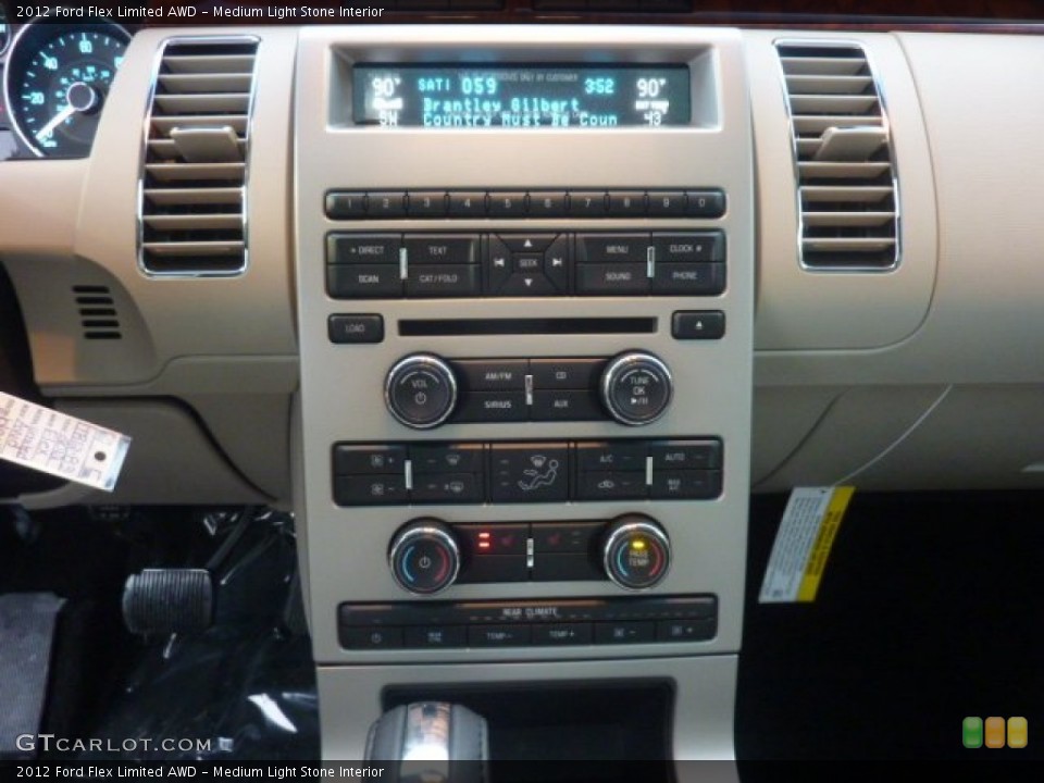 Medium Light Stone Interior Controls for the 2012 Ford Flex Limited AWD #55557939