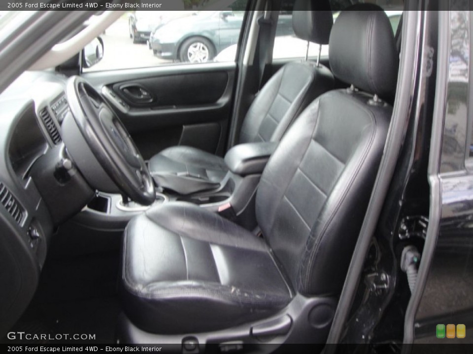 Ebony Black Interior Photo for the 2005 Ford Escape Limited 4WD #55559058