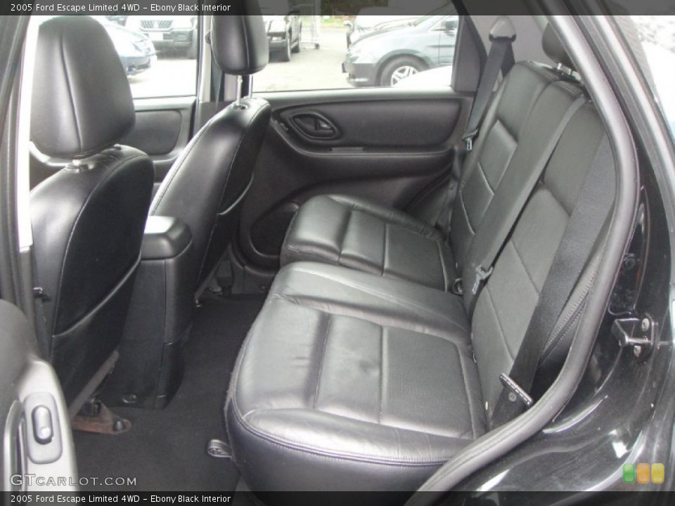 Ebony Black Interior Photo for the 2005 Ford Escape Limited 4WD #55559076