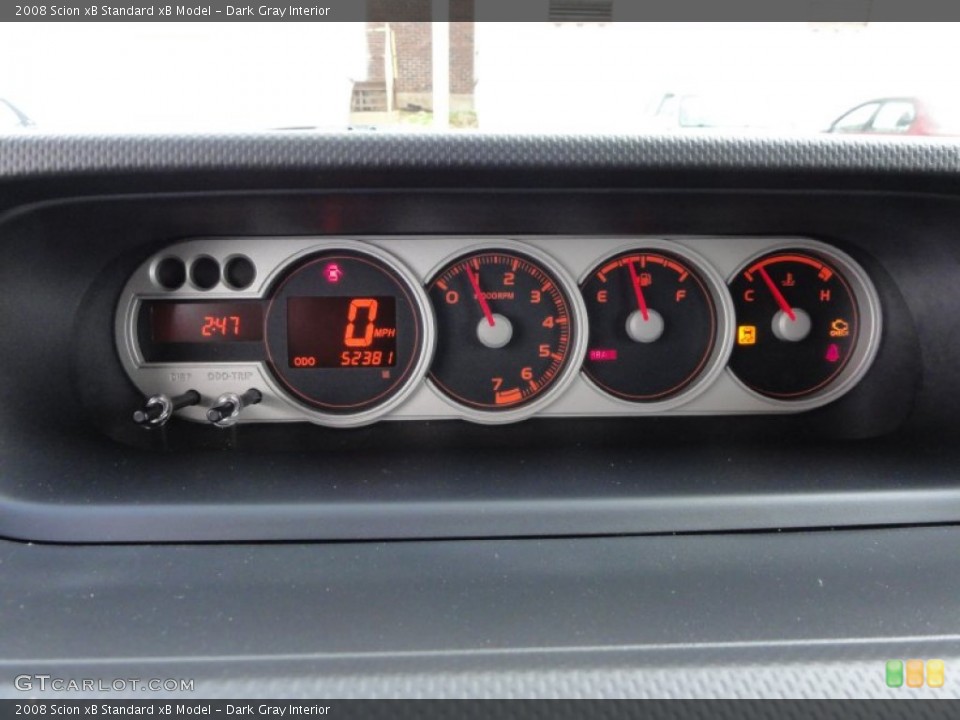 Dark Gray Interior Gauges for the 2008 Scion xB  #55561089