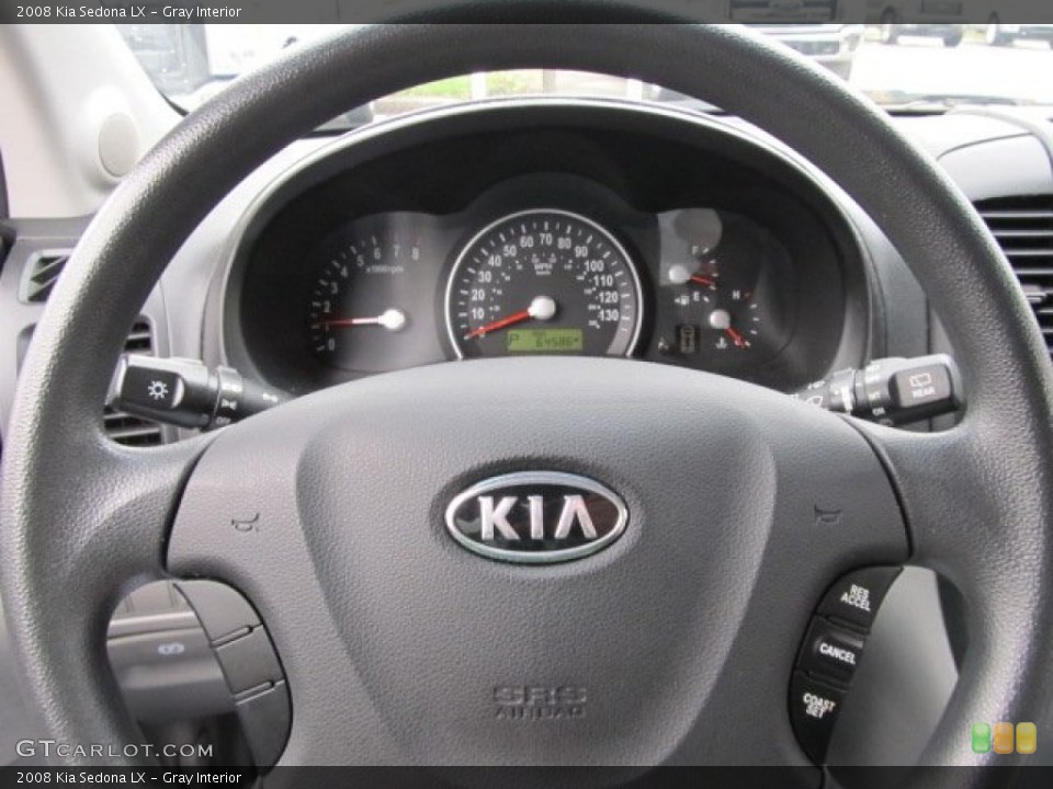 Gray Interior Steering Wheel for the 2008 Kia Sedona LX #55561755