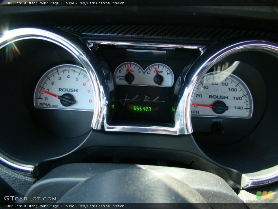 Red/Dark Charcoal Interior Gauges for the 2006 Ford Mustang Roush Stage 1 Coupe #55563000