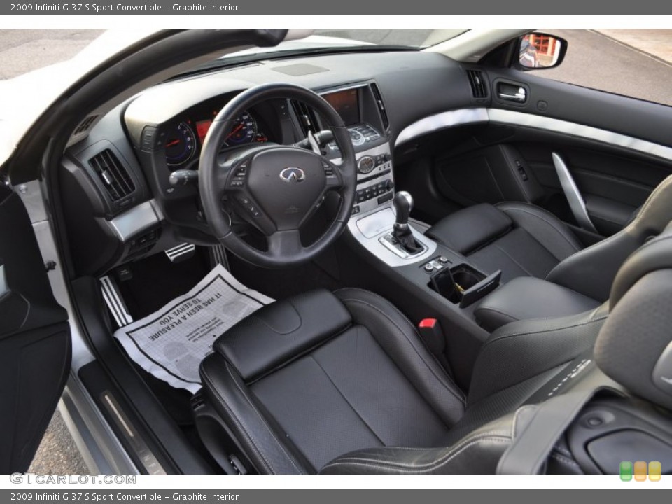 Graphite Interior Photo for the 2009 Infiniti G 37 S Sport Convertible #55564161