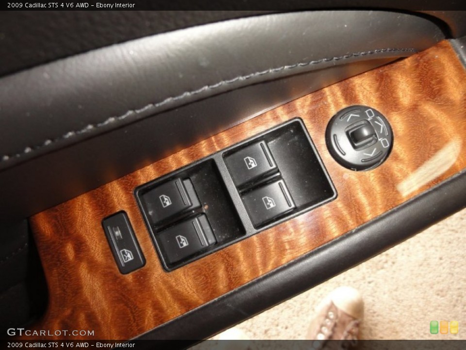 Ebony Interior Controls for the 2009 Cadillac STS 4 V6 AWD #55565434