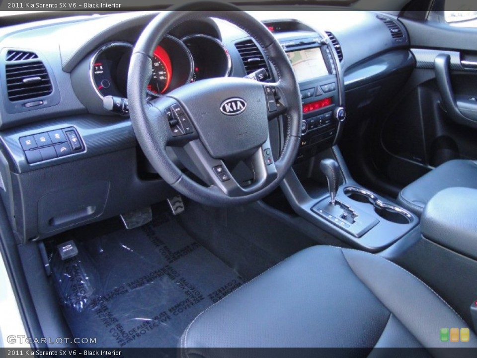 Black Interior Prime Interior for the 2011 Kia Sorento SX V6 #55568064