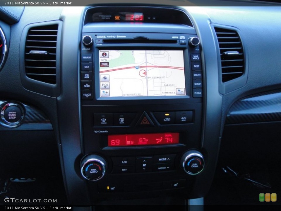 Black Interior Navigation for the 2011 Kia Sorento SX V6 #55568145