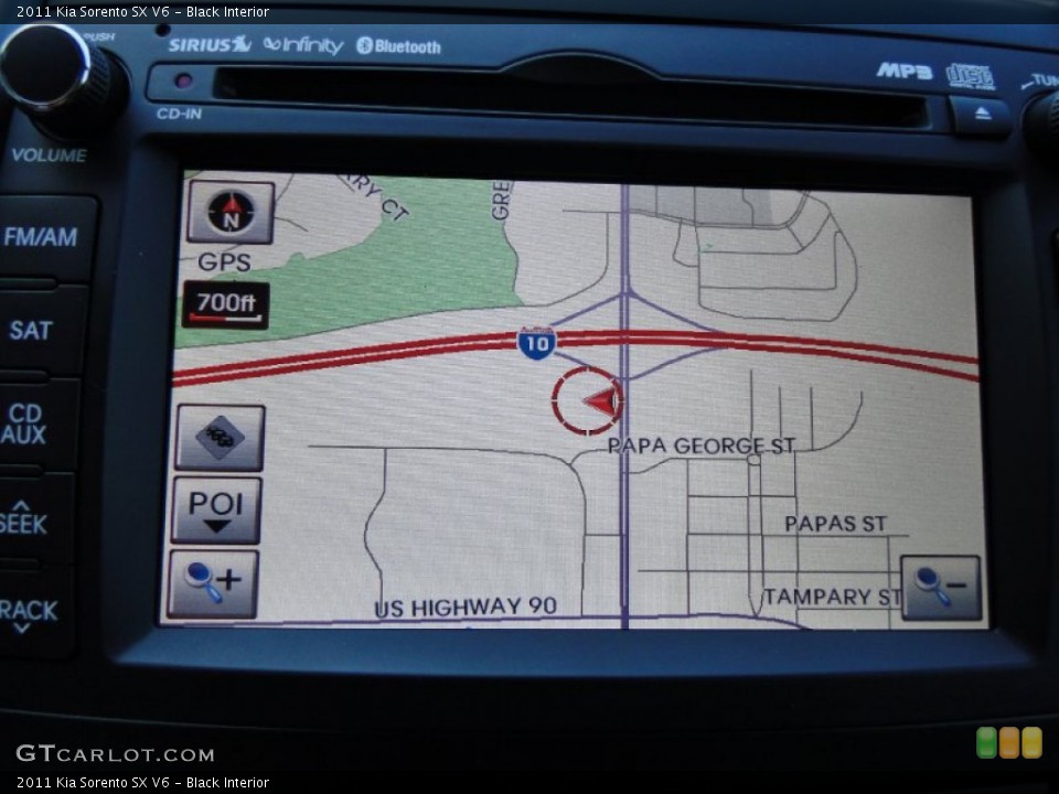 Black Interior Navigation for the 2011 Kia Sorento SX V6 #55568154