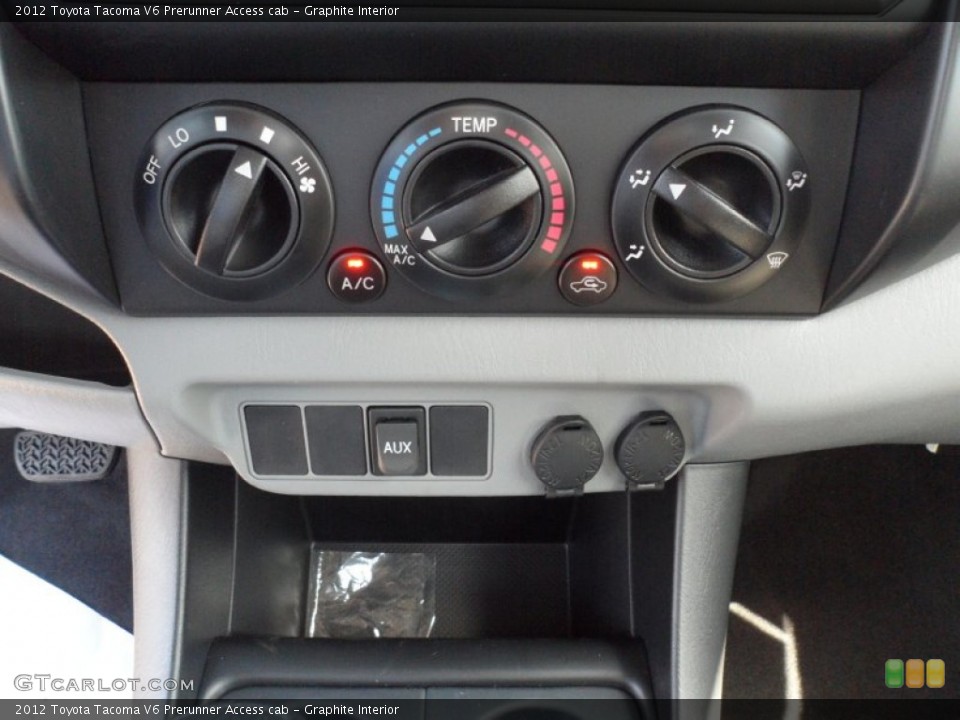 Graphite Interior Controls for the 2012 Toyota Tacoma V6 Prerunner Access cab #55573335